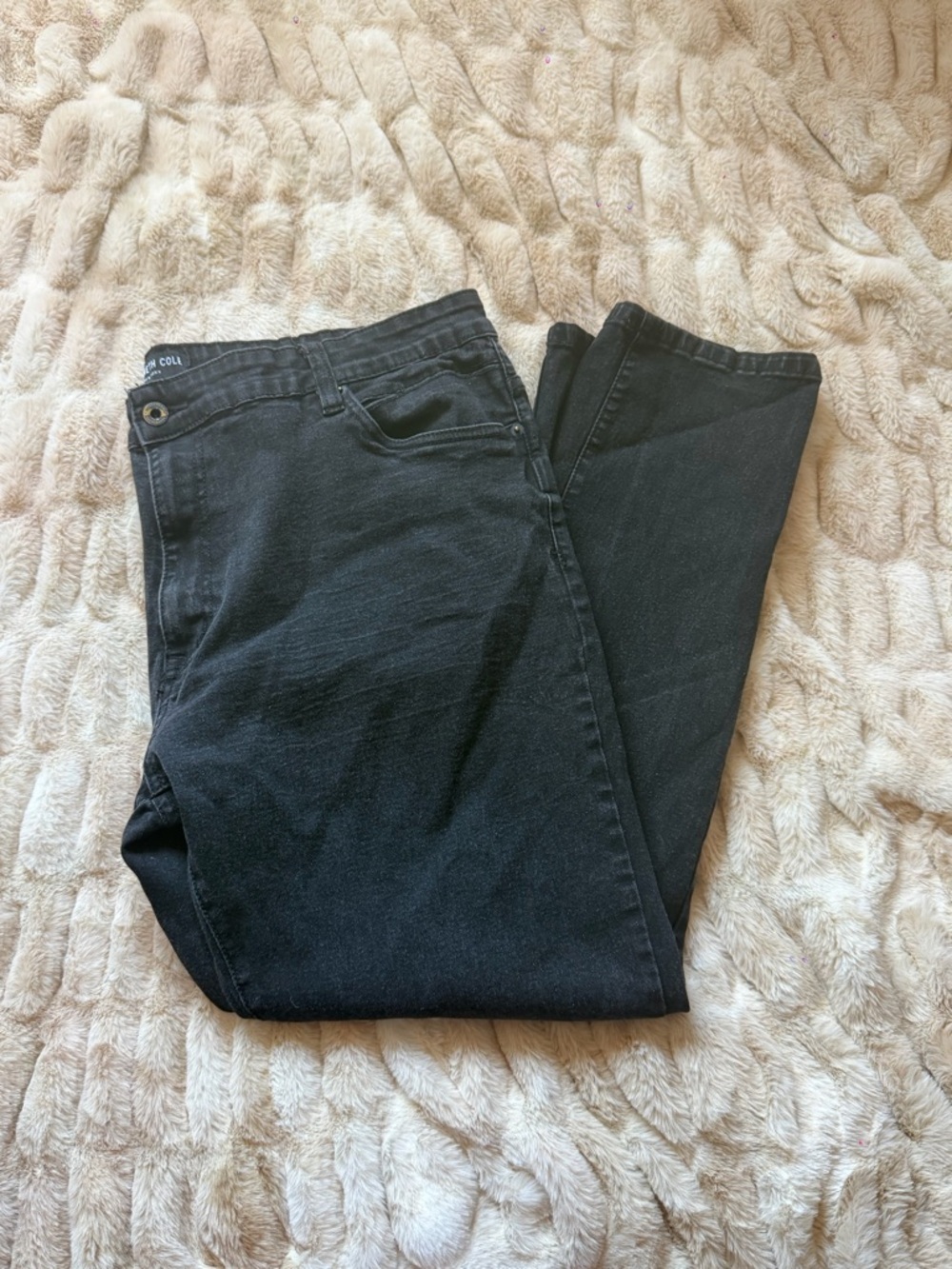 Kenneth Cole Black Straight-Leg Jeans